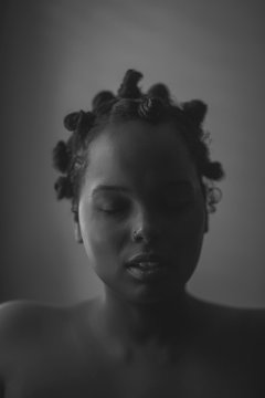 Moody Portraits of an African American Woman