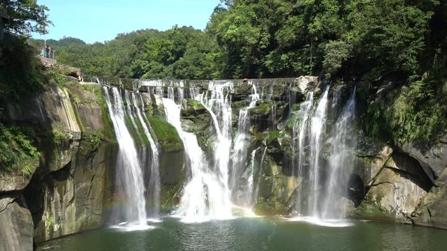 Morning view of the famous Shifen Waterfall
 at New Taipei City, Taiwan