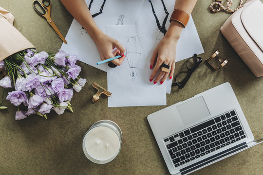 Fashion Designer's Desk