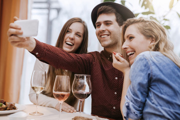 Young People In A Restaurant