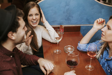 Young People In A Restaurant