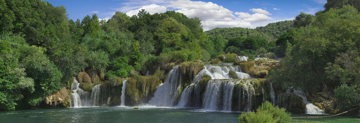 Krka River Waterfall Panorama