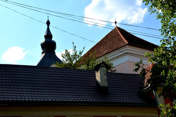 Fortified medieval saxon evangelic church in the village Ticuşu Vechi, Deutsch-Tekes,  the...