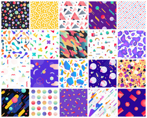 Geometric seamless patterns.