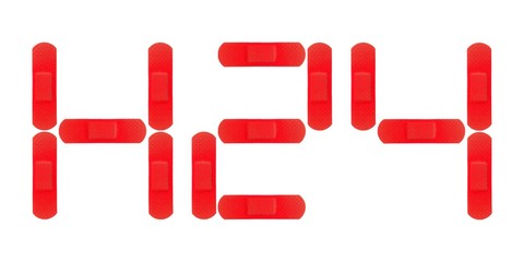 H24 EMERGENCY with Various Strips of ADHESIVE BANDAGES PLASTER - Medical Equipment 