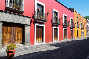 Red Colonial Architecture