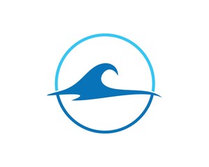 Surf wave logo
