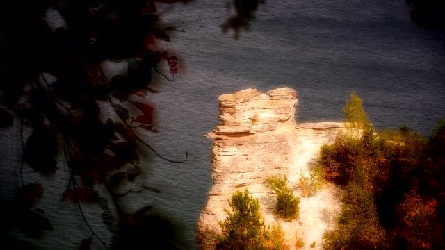 Miners Rock Pictured Rocks Michigan