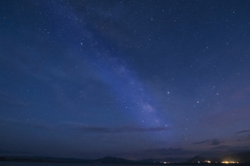 Fototapeta premium Milky Way over Lee Vining, California