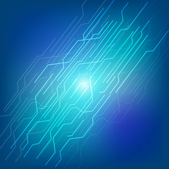 Abstract Blue Hi Technology Line Communication Idea Concept Vector Background