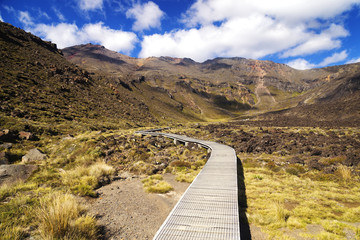 Obraz premium Tongariro Northern Circuit, Great Walk, New Zealand.