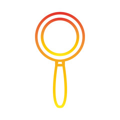 magnifying glass icon over white background vector illustration