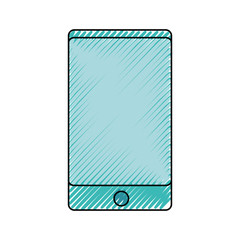 colorful  smartphone over white  background vector illustration