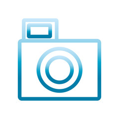 photographic camera icon over white background vector illustration