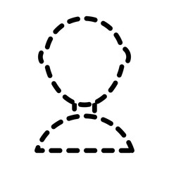 avatar man icon over white background vector illustration