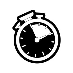 chronometer icon over white background vector illustration