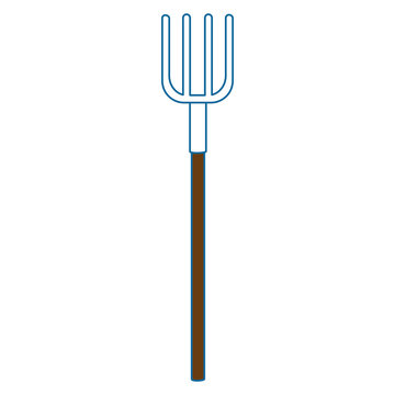 garden rake isolated icon vector illustration design