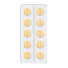 pills tablets isolated icon vector illustration design