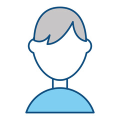avatar man icon over white background vector illustration