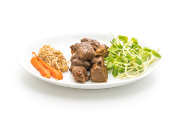 beef steak with vegetable