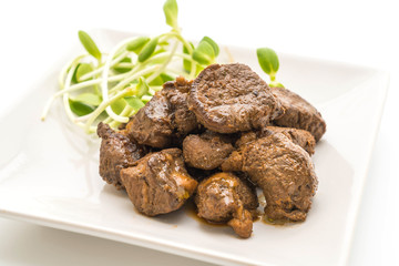 beef steak with vegetable