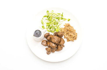 beef steak with vegetable