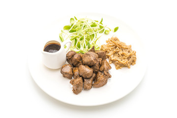 beef steak with vegetable