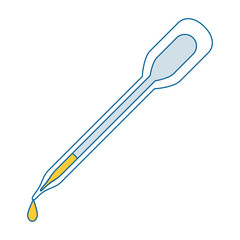 Dropper for urine test vector illustration design