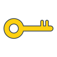 key old isolated icon vector illustration design