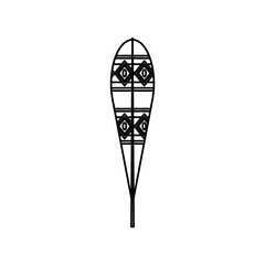 uncolored  feather  over white  background vector  illustration