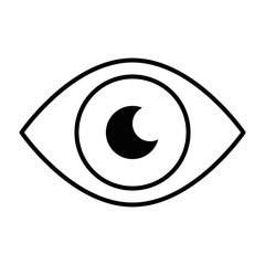 eye sign isolated icon vector illustration design