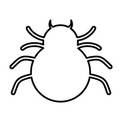 spider silhouette isolated icon vector illustration design
