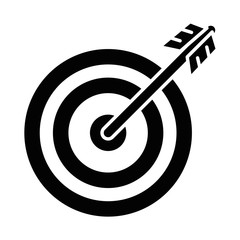 target with arrow icon vector illustration design