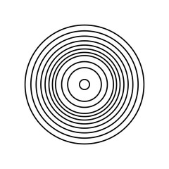 uncolored vinyl  music over white  background vector illustration