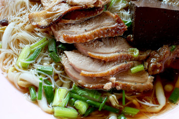 Noodle with stewed duck.