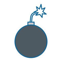 explosive boom isolated icon vector illustration design