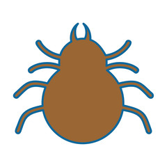 spider silhouette isolated icon vector illustration design