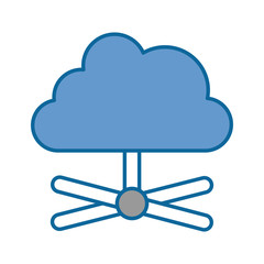 cloud computing isolated icon vector illustration design