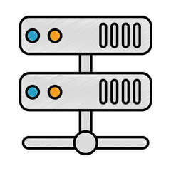 server data center icon vector illustration design