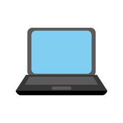 colorful  laptop over white background vectro illustration