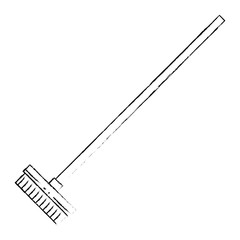 drying mop isolated icon vector illustration design
