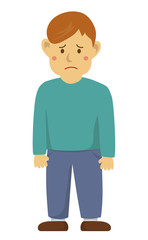 action gesturing man illustration (discouragement)