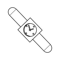 watch icon over white background vector illustration