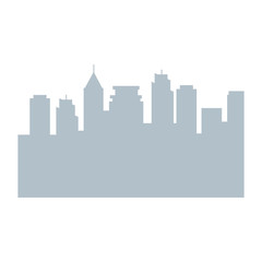 Fototapeta premium cityscape silhouette isolated icon vector illustration design