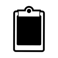 flat line  monocromatic writing board over white  background vector illustration