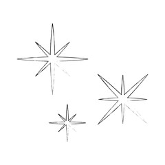 starry sky scene icon vector illustration design