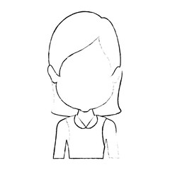 beautiful woman avatar character vector illustration design