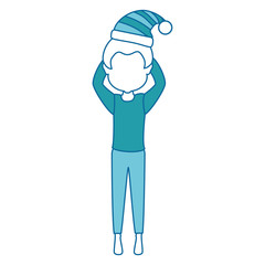 man sleeping character icon vector illustration design