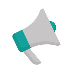 megaphone icon over white background vector illustration