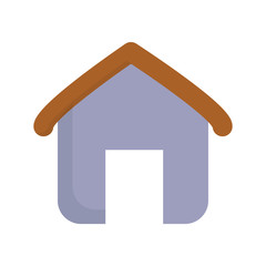 house icon over white background vector illustration